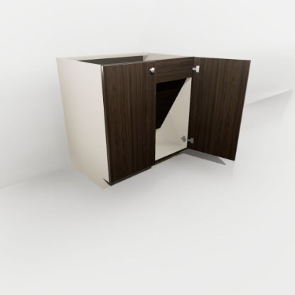 Picture of Two Door Full Height Vanity Sink Base Cabinet With Removable Front 32 1/2 " High